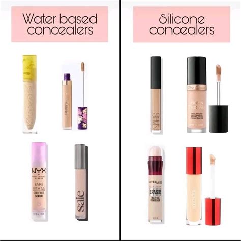 silicone based under eye concealers.